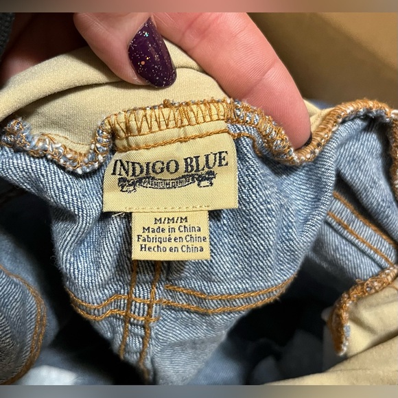 Indigo Blue Denim - Indigo Blue Women's Maternity Jeans